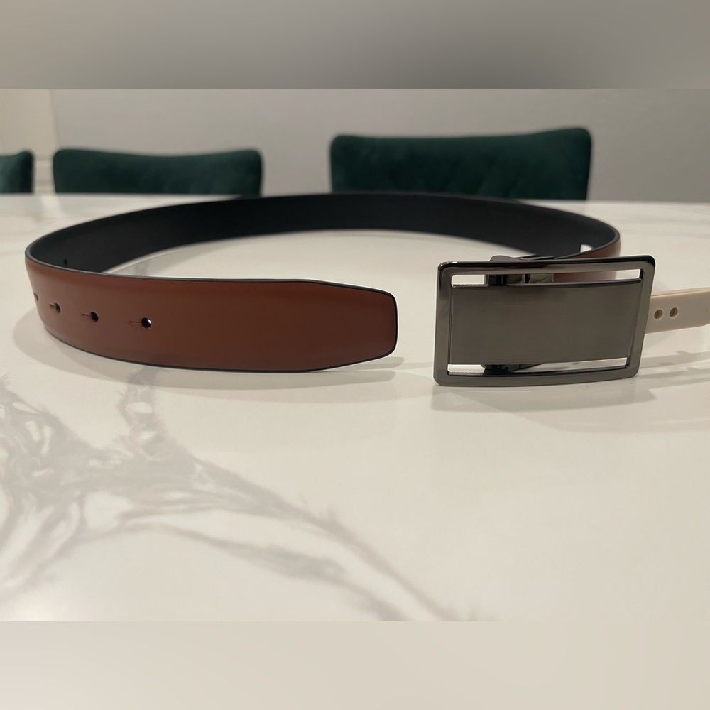 Alfani Reversible Leather Belt size S